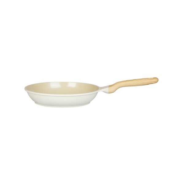 28cm shallow cast pan with Ivory Green Cook ceramic glaze - Image 4